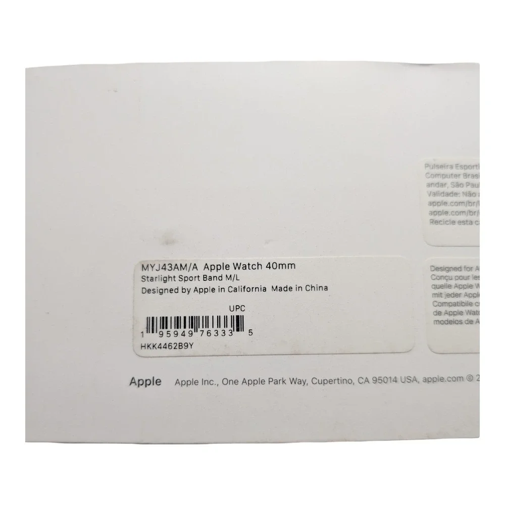 25-N Apple Watch 40mm Starlight Sport Band M/L (SE Models)